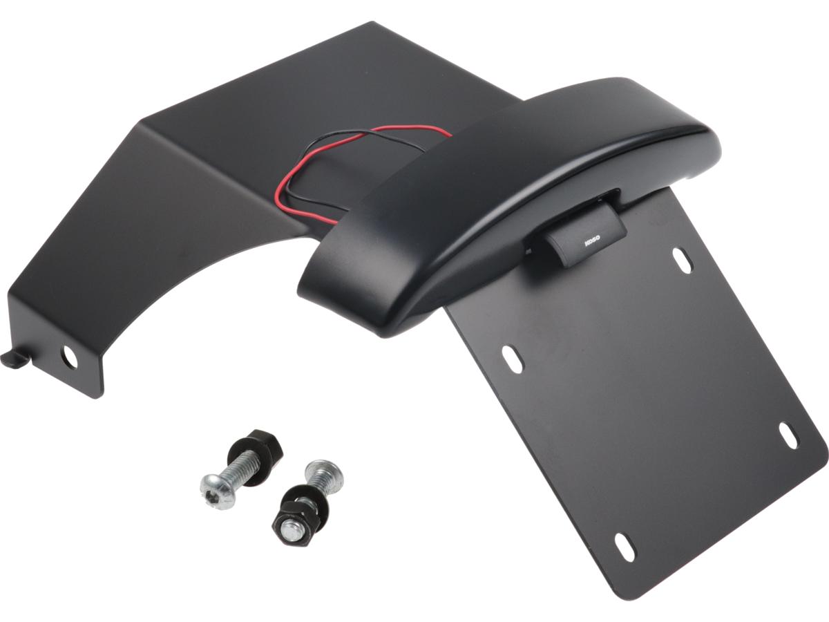 Cult Werk License Plate Bracket Kit For Fat Bob With License Plate Light Black Powder Coated Cult Werk Default Title