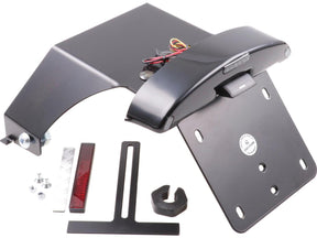 Cult Werk License Plate Bracket Kit For Fat Bob With Brake /Taillight And License Plate Light Black Powder Coated Cult Werk Default Title