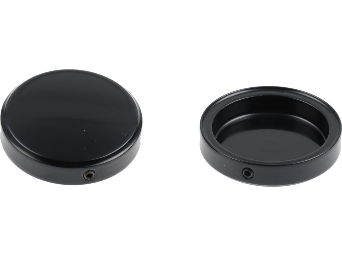 Cult Werk End Cap Fork Cover Fork Cap Plain Black Powder Coated Cult Werk