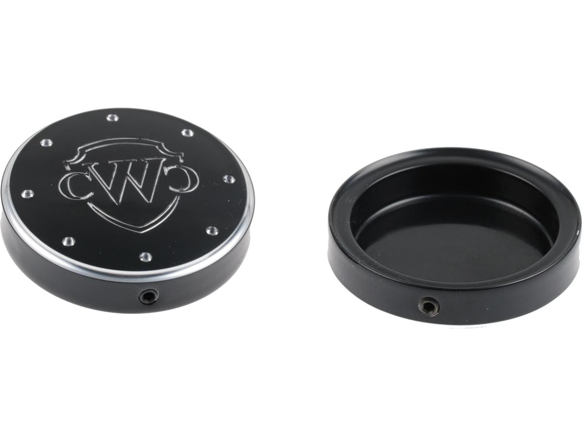 Cult Werk End Cap Fork Cover Fork Cap With Cult Werk Logo Black Powder Coated Cult Werk Default Title