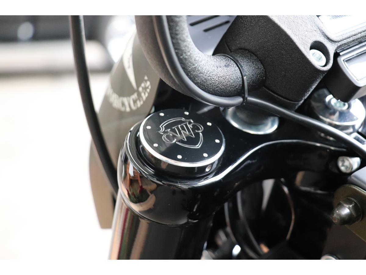 Cult Werk End Cap Fork Cover Fork Cap With Cult Werk Logo Black Powder Coated Cult Werk