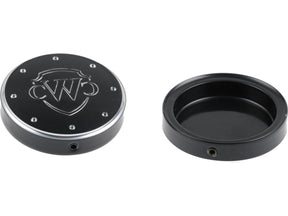 Cult Werk End Cap Fork Cover Fork Cap With Cult Werk Logo Black Powder Coated Cult Werk Default Title