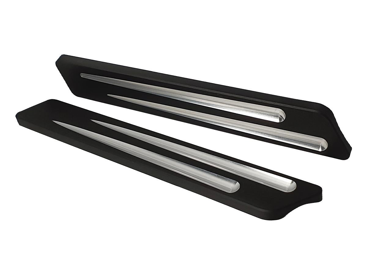 Heinz Bikes Groove Cut Fork Cover Black Anodized Heinz Bikes