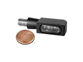 Heinz Bikes Blokk Line Micro Led Turn Signals Black Anodized Smoke Led Heinz Bikes
