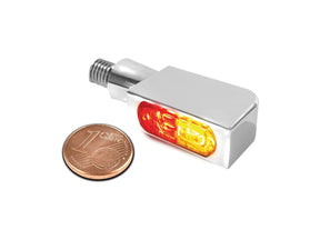 Heinz Bikes Blokk Line Micro Led Turn Signal/Taillight/Brake Light Chrome Smoke Led Heinz Bikes
