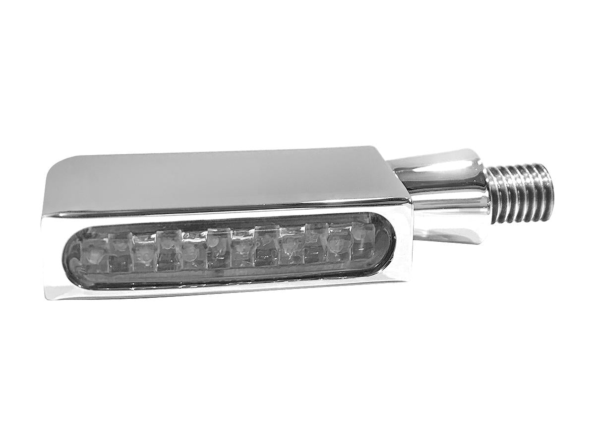 Heinz Bikes Blokk Line Led Turn Signals Chrome Clear Led Heinz Bikes Default Title