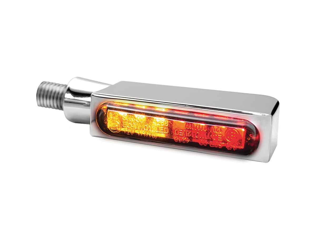 Heinz Bikes Blokk Line Led Turn Signal/Taillight/Brake Light Chrome Smoke Led Heinz Bikes Default Title