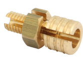 Kustom Tech Throttle Housing Clamp Screw With Spring And Cable Register Kit Brass Polished Kustom Tech Default Title