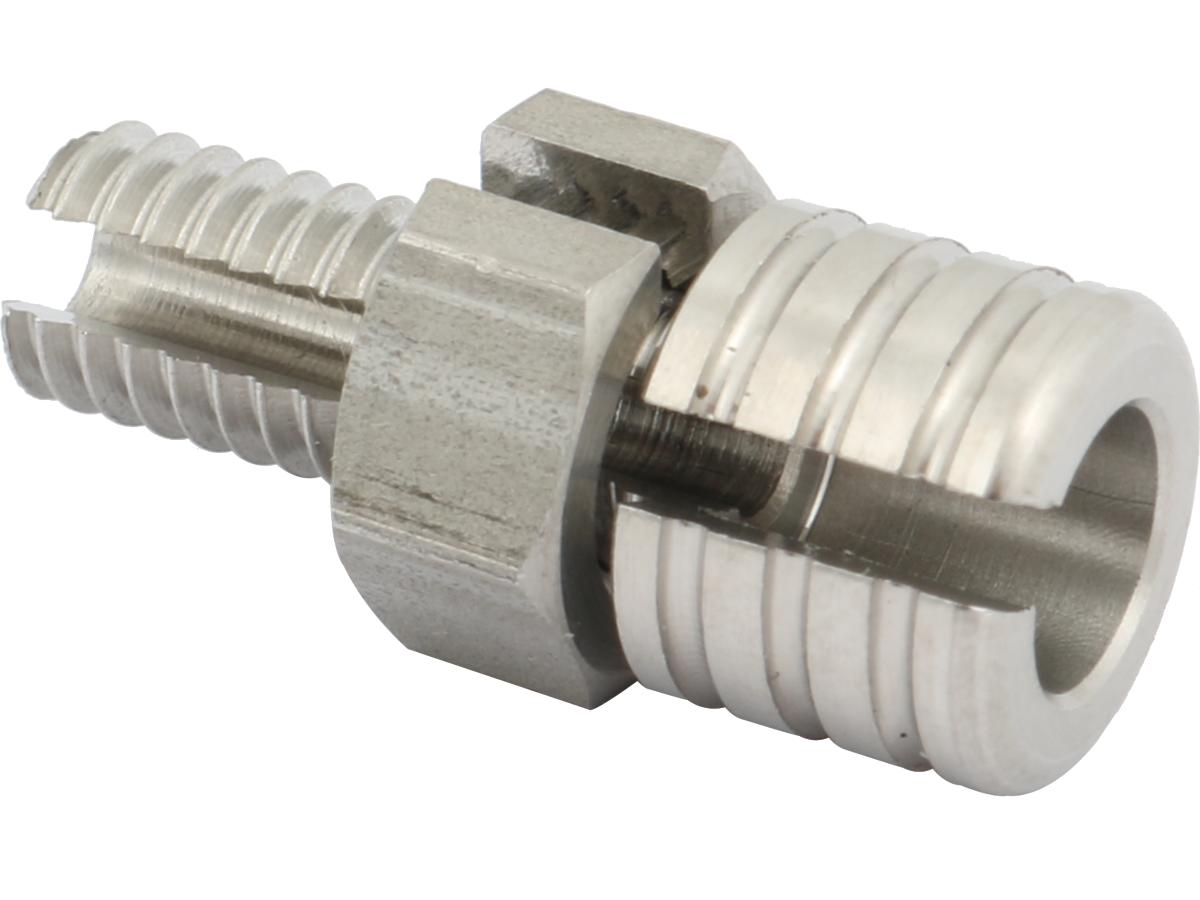 Kustom Tech Throttle Housing Cable Register Stainless Steel Polished Kustom Tech Default Title