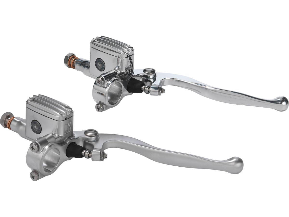 Kustom Tech Classic Brake Master Cylinder Kit Aluminium Polished 14 Mm 1" Single Disc Dual Disc Kustom Tech Default Title
