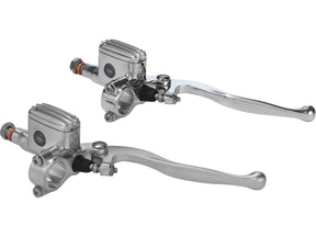 Kustom Tech Classic Brake Master Cylinder Kit Aluminium Satin 14 Mm 1" Dual Disc Kustom Tech Default Title