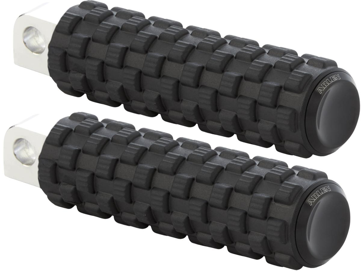 Arlen Ness Air Trax Foot Pegs Black Endcap Black, Anodized Arlen Ness Default Title