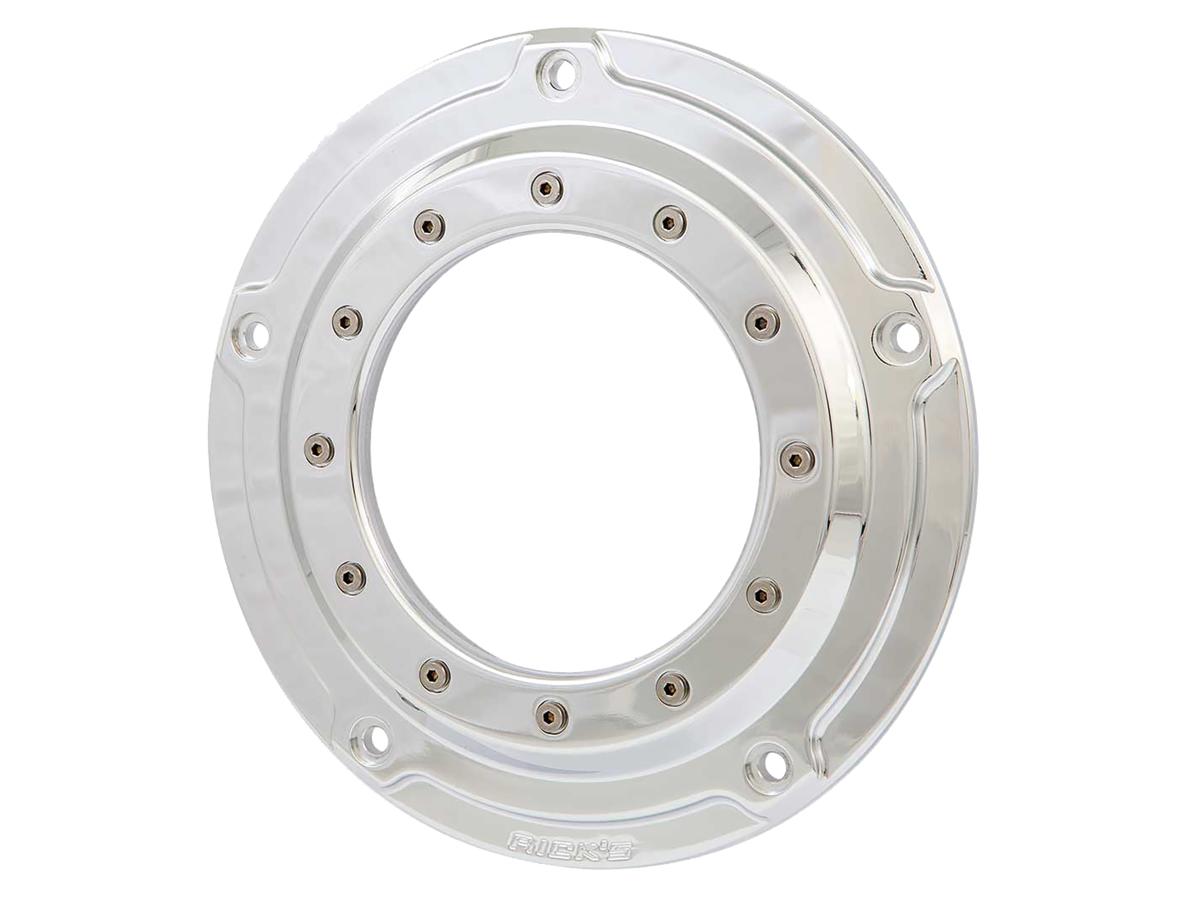 Ricks Motorcycles Porthole Derby Cover 5 Hole Aluminium Polished Ricks Motorcycles