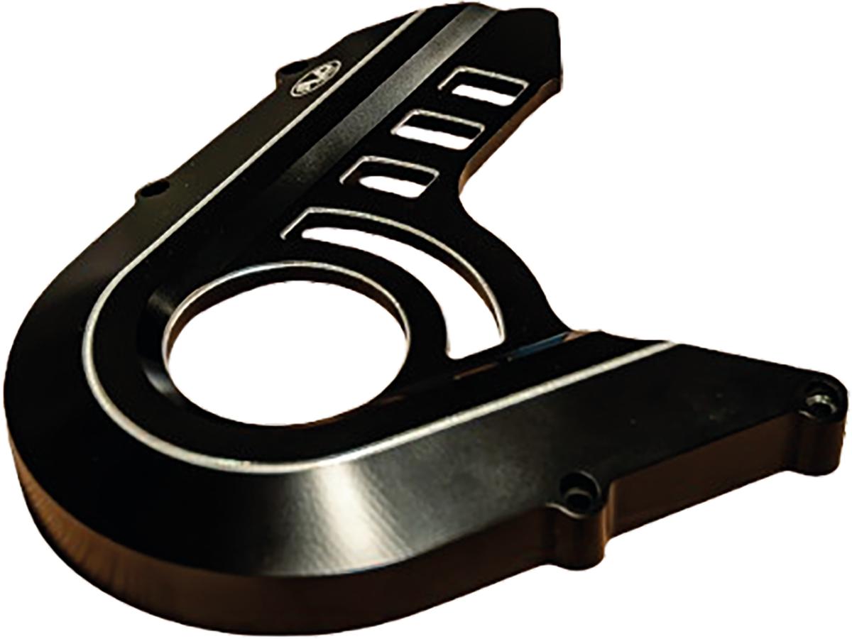 V Performance Outer Sprocket Cover Black Cut Anodized V Performance