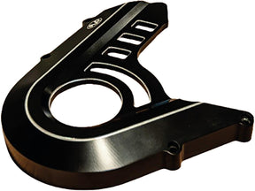 V Performance Outer Sprocket Cover Black Cut Anodized V Performance