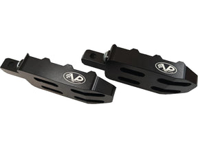 V Performance Pilot Twin Foot Peg Set Black Cut Anodized V Performance