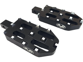 V Performance Pilot Twin Foot Peg Set Black Cut Anodized V Performance Default Title
