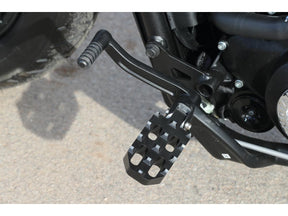 V Performance Pilot Twin Foot Peg Set Black Cut Anodized V Performance