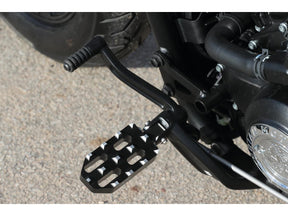 V Performance Pilot Twin Foot Peg Set Black Cut Anodized V Performance
