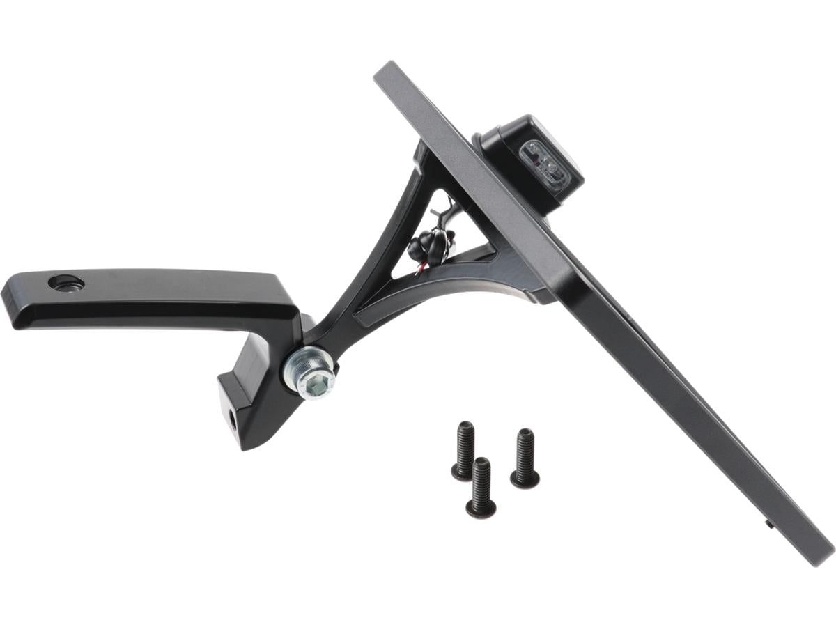 Cult Werk Slide In Frame Side Mount License Plate Bracket Germany 180 X 200 Mm Black Powder Coated Cult Werk