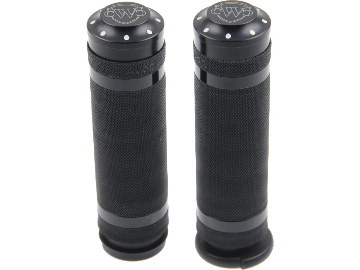 Cult Werk Logo Grips Black Powder Coated 1" Throttle By Wire Cult Werk Default Title