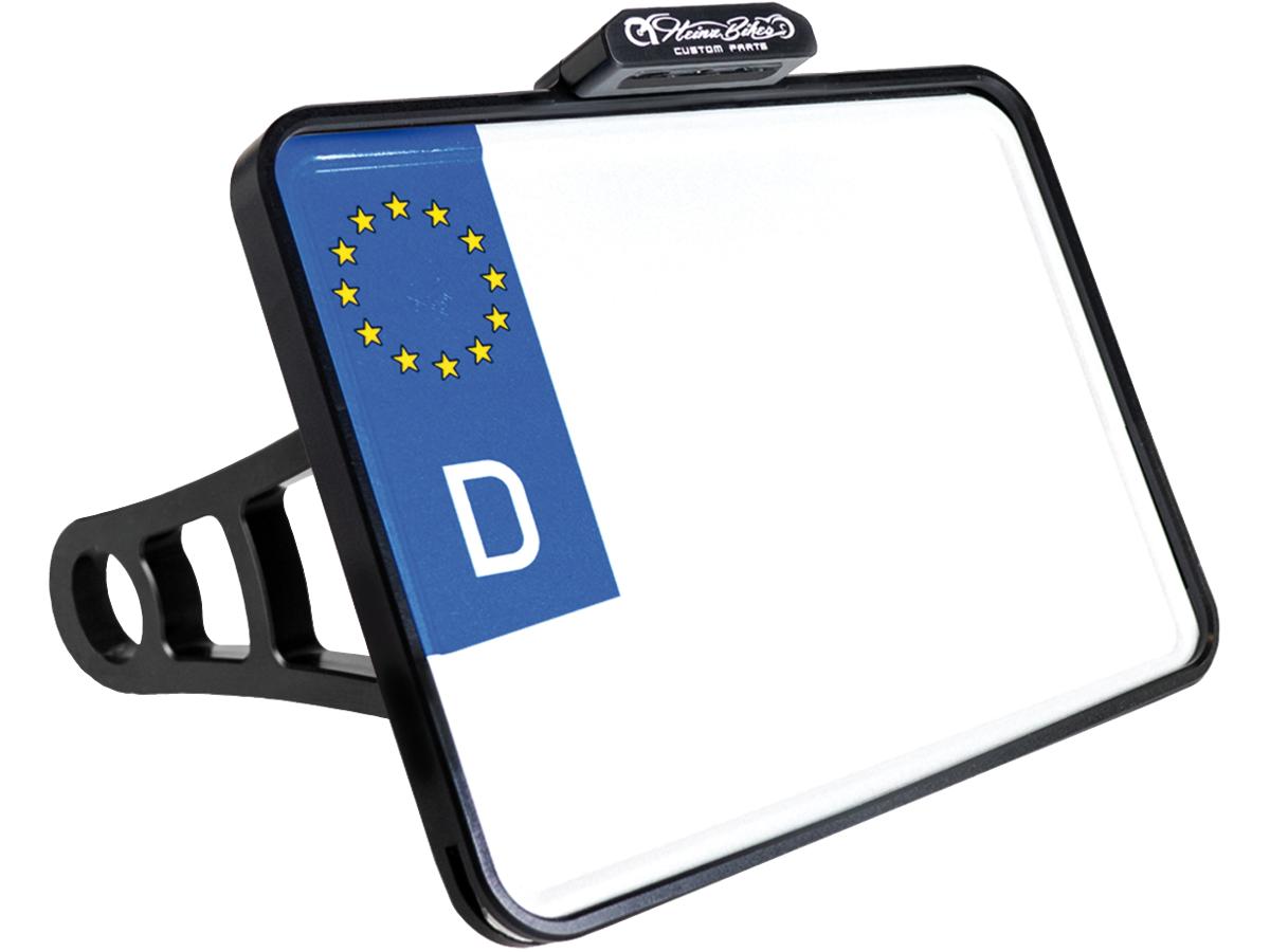 Heinz Bikes Side Mount License Plate Kit German Specification 220x200mm Chrome Heinz Bikes Default Title