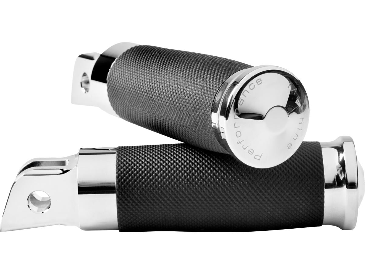 Performance Machine Contour Round Rider Foot Pegs Chrome Performance Machine Default Title