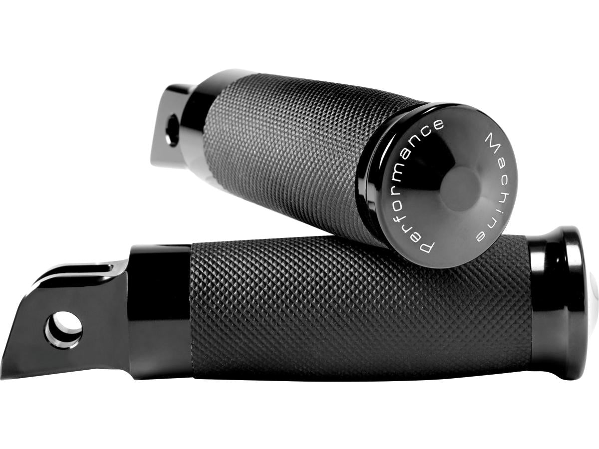 Performance Machine Contour Round Rider Foot Pegs Black, Anodized Performance Machine Default Title