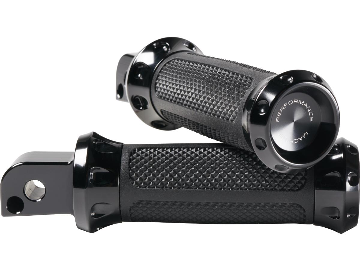 Performance Machine Overdrive Passenger Pegs Black, Anodized Performance Machine Default Title