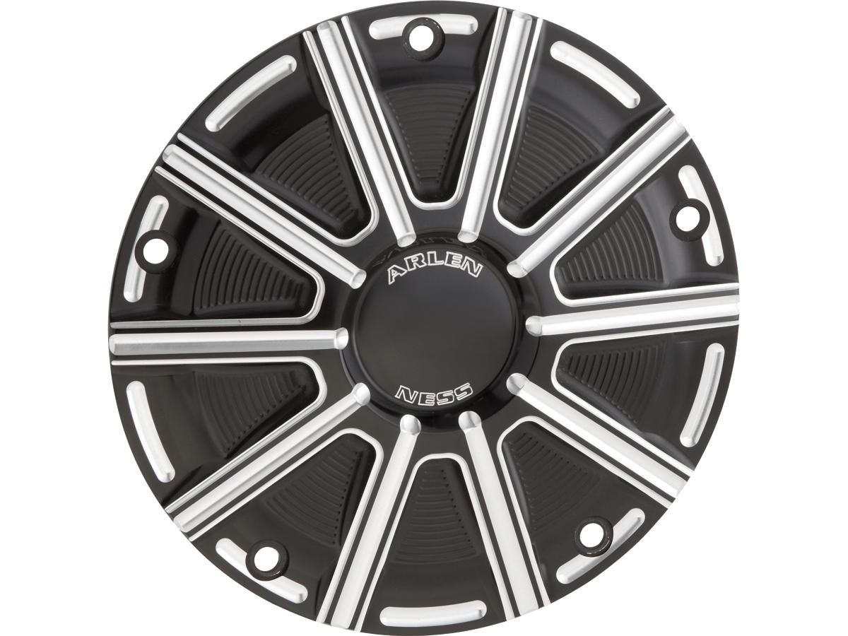 Arlen Ness 10 Gauge Derby Cover Black Cut Anodized Arlen Ness Default Title