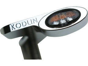 Kodlin Elypse Front Turn Signals For M8 Softail Chrome Smoke Led Kodlin