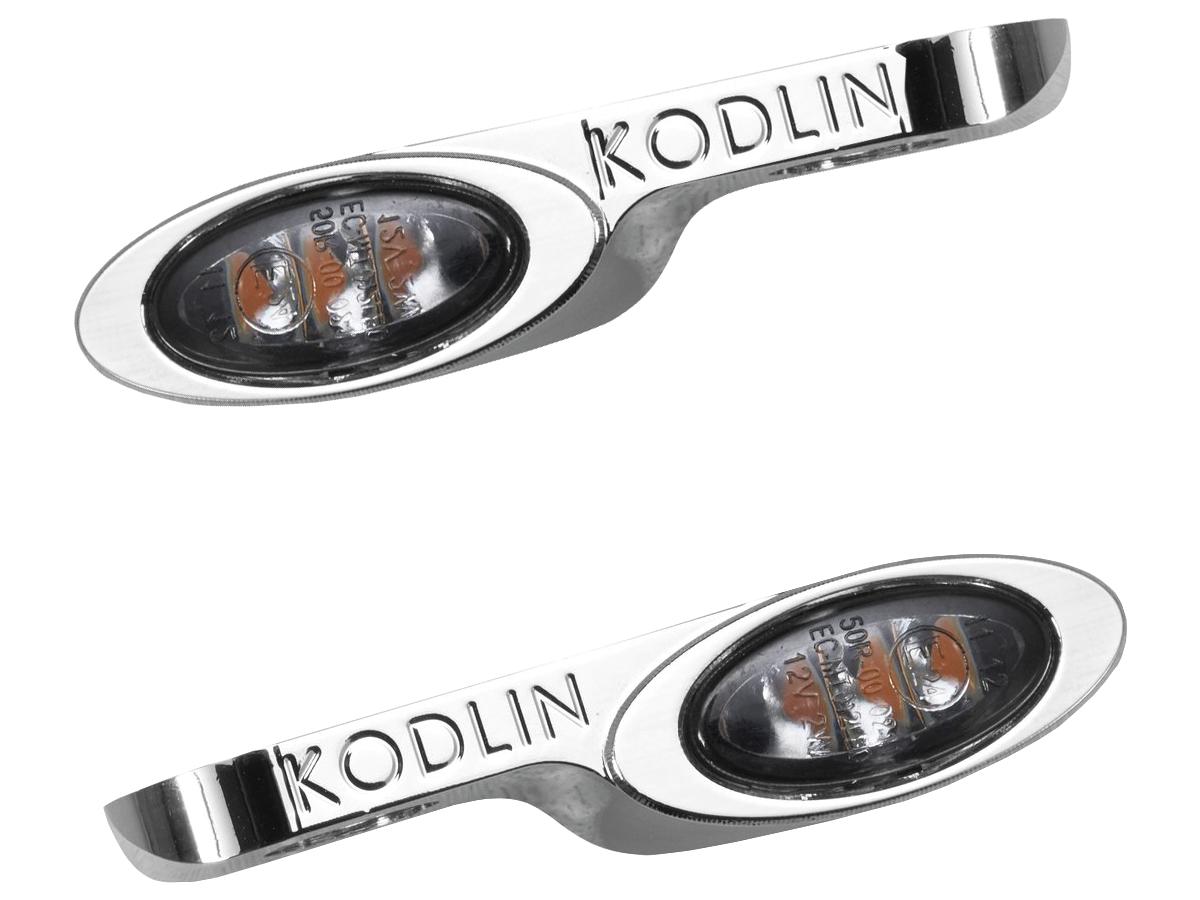 Kodlin Universal Elypse Front Turn Signals Chrome Smoke Led Kodlin Default Title