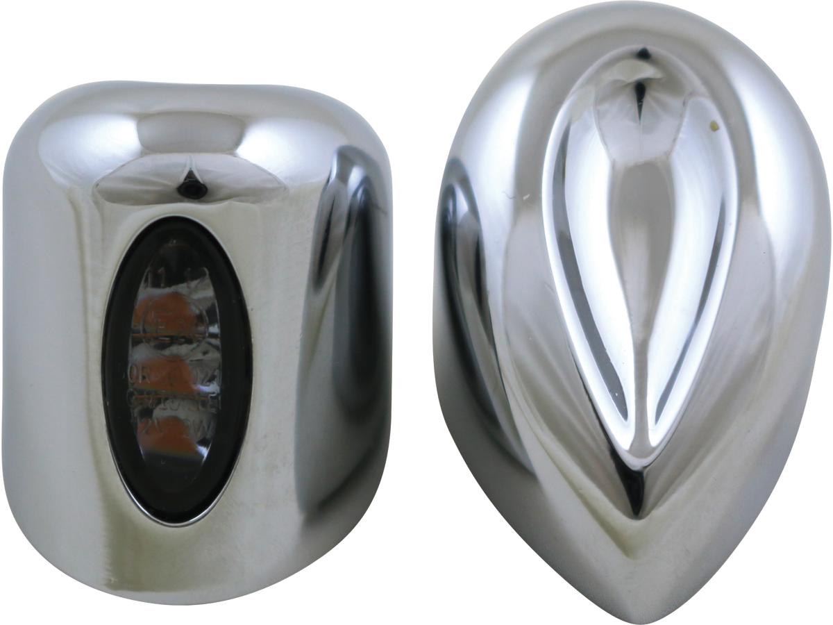 Kodlin Elypse Front Turn Signals For Road Glide Chrome Smoke Led Kodlin Default Title