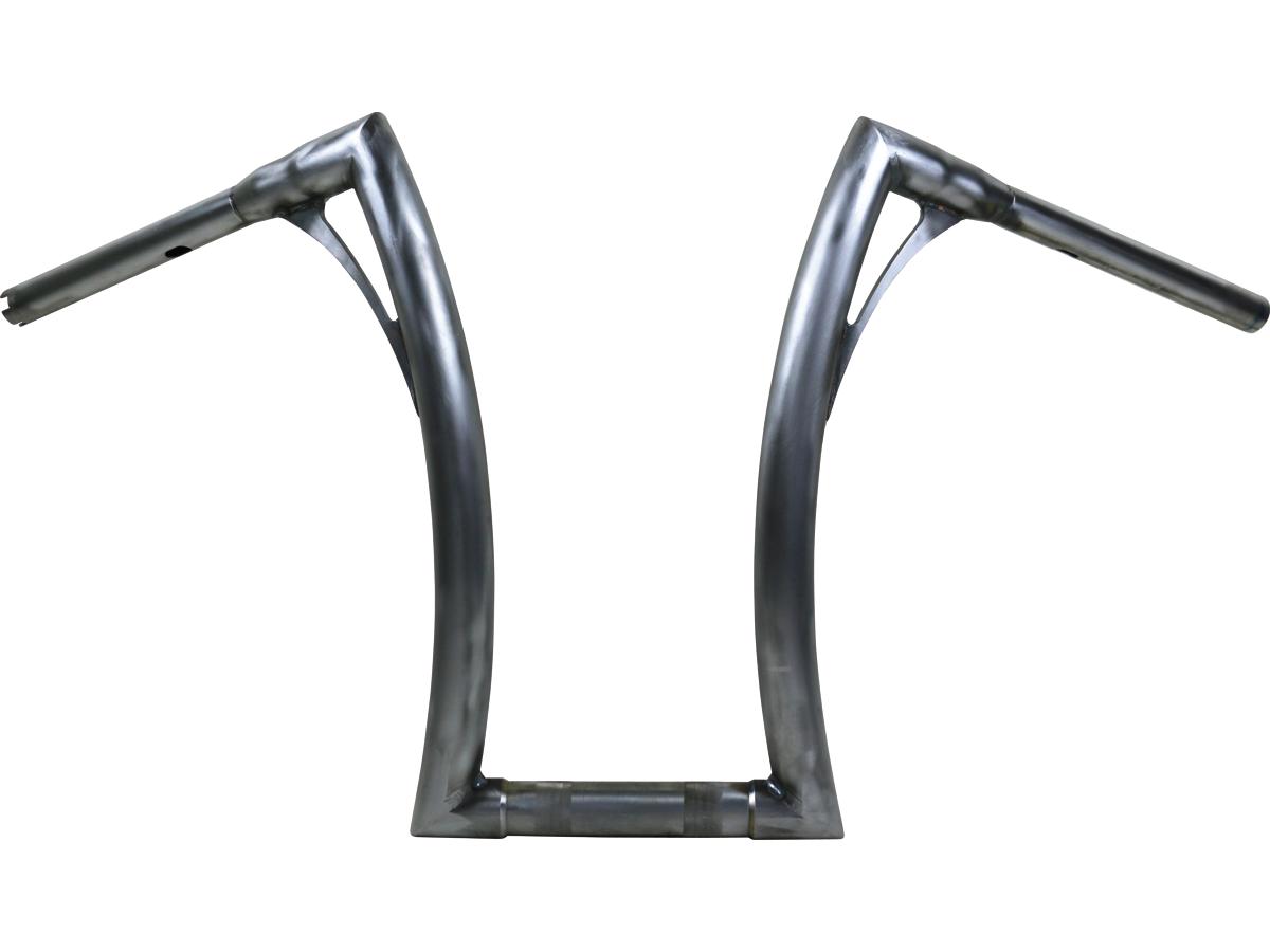 Kodlin 430 Extra Tall Flow Bar Super Fat Handlebar For M8 Softail With 1 1/4" Clamp Diameter 3 Hole Raw 1,4" Throttle By Wire Kodlin Default Title