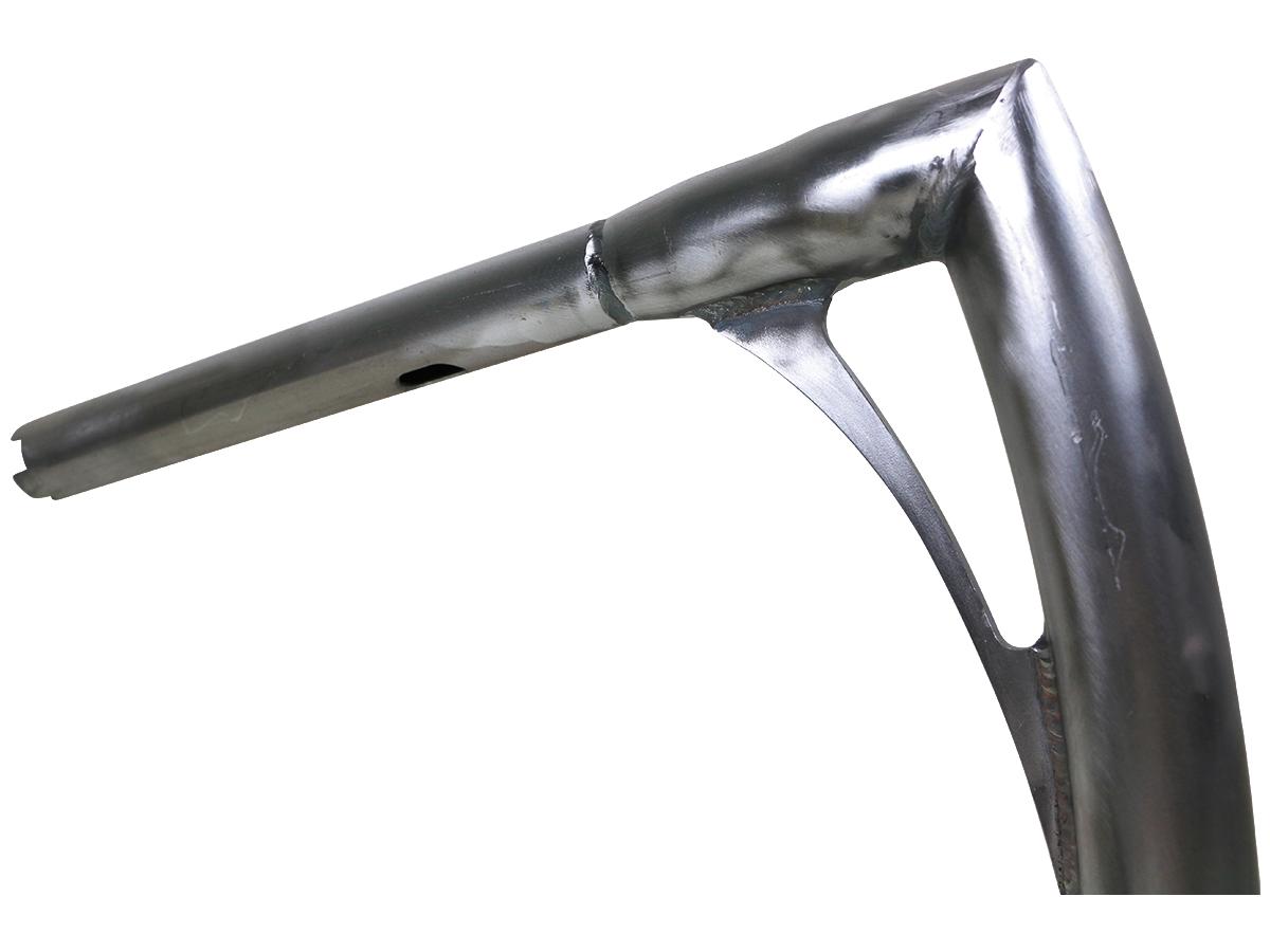 Kodlin 380 Tall Flow Bar Super Fat Handlebar For Road Glide With 1 1/4" Clamp Diameter 3 Hole Raw 1,4" Throttle By Wire Kodlin