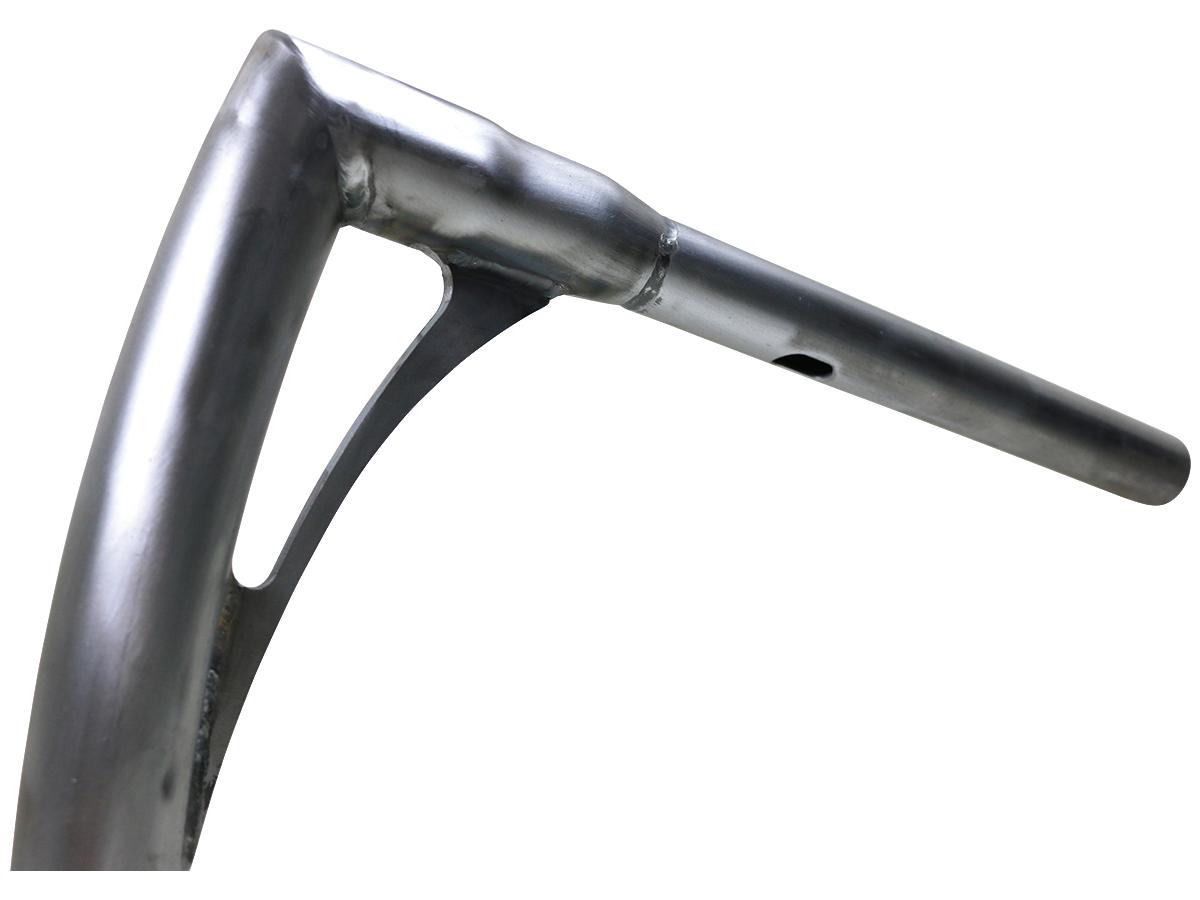 Kodlin 380 Tall Flow Bar Super Fat Handlebar For Road Glide With 1 1/4" Clamp Diameter 3 Hole Raw 1,4" Throttle By Wire Kodlin