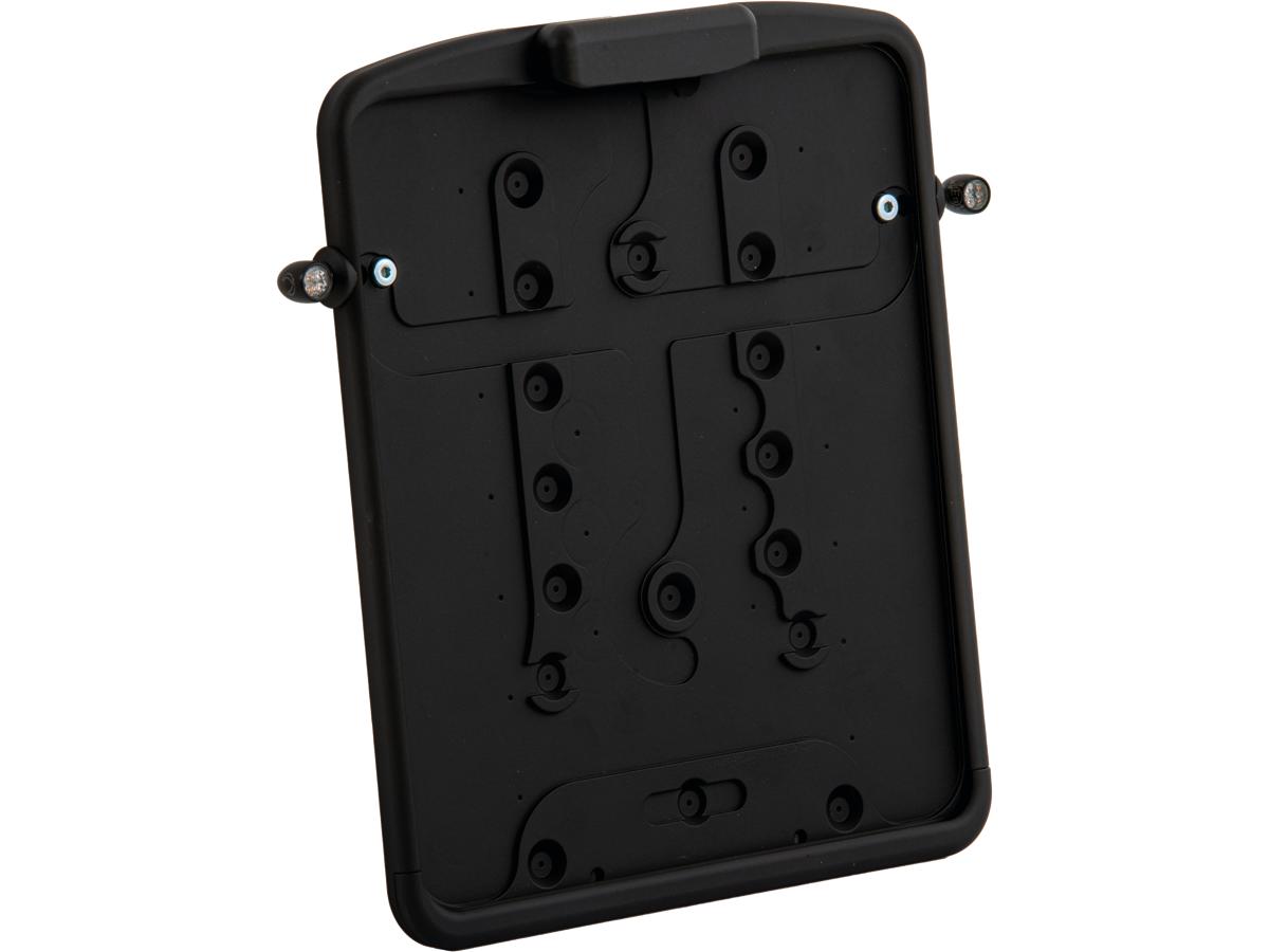Ricks Motorcycles Slide In Licence Base Plate For Kellermann Atto Df 3 In 1 (Atto Df Not Included), German Size 180x200mm Satin Black Powder Coated Ricks Motorcycles Default Title