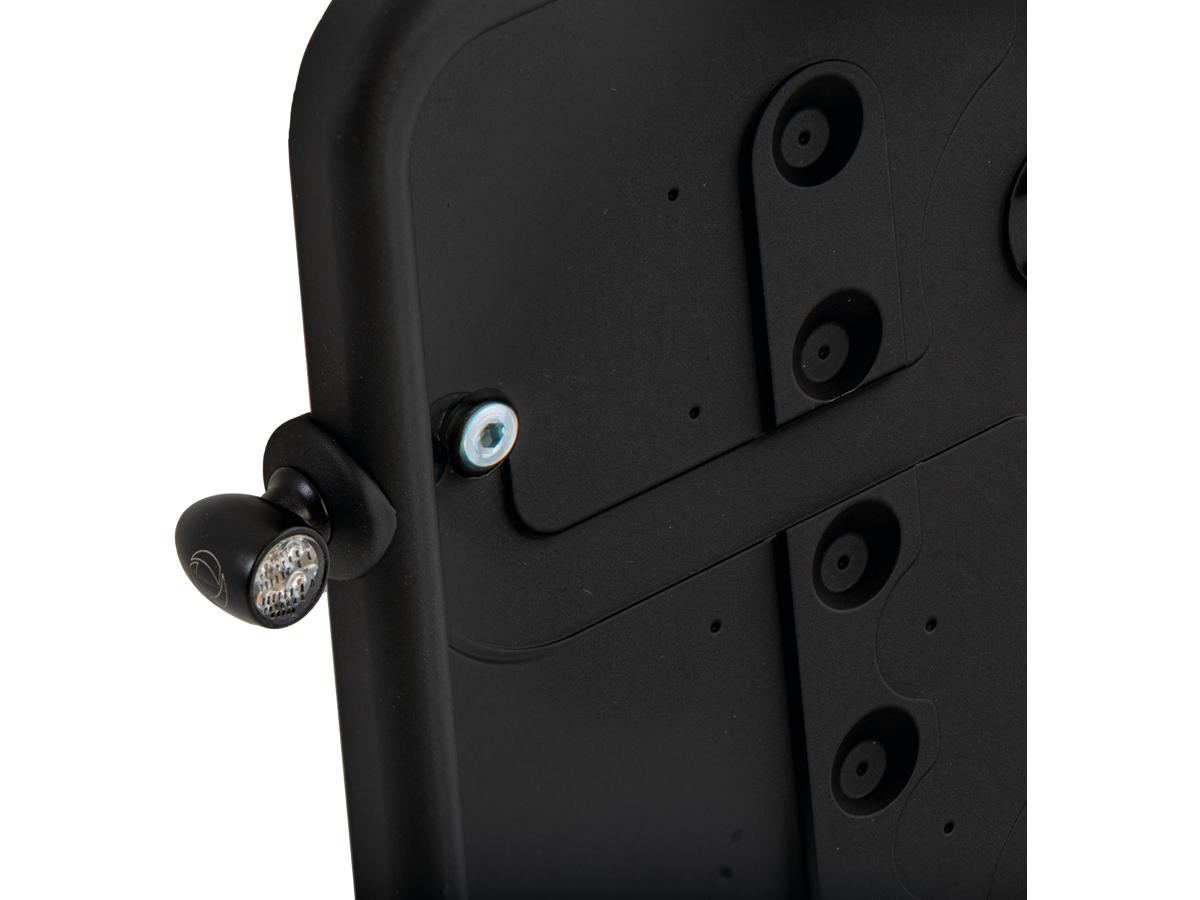 Ricks Motorcycles Slide In Licence Base Plate For Kellermann Atto Df 3 In 1 (Atto Df Not Included), German Size 180x200mm Satin Black Powder Coated Ricks Motorcycles