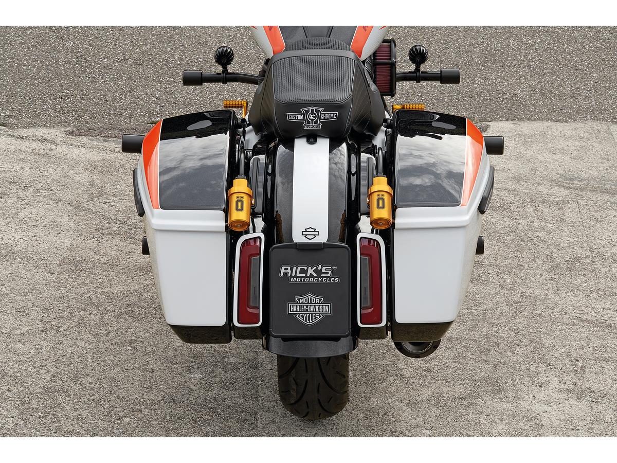 Ricks Motorcycles Slide In Licence Base Plate Including License Plate Light, German Size 180x200mm Satin Black Powder Coated Ricks Motorcycles