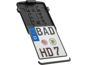 Ricks Motorcycles Slide In Licence Base Plate Including 3 1 Turn Signals (Smoked Lens) And License Plate Light, German Size 180x200mm Satin Black Powder Coated Ricks Motorcycles