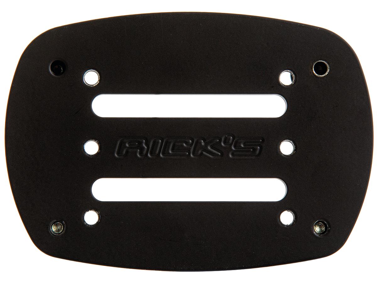Ricks Motorcycles Center Mount Licence Plate Mounting Adapter For Softail M8 Matte Black Powder Coated Ricks Motorcycles Default Title