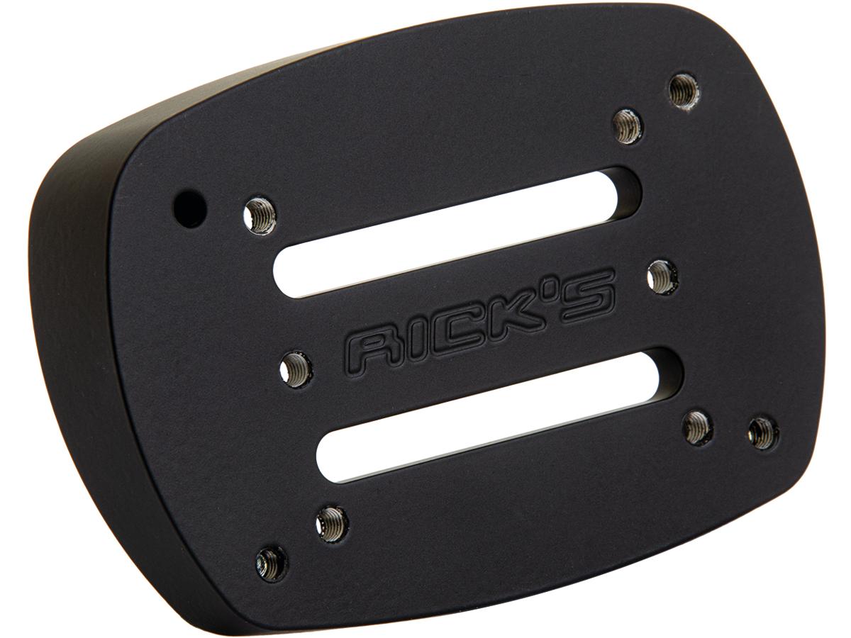 Ricks Motorcycles Center Mount Licence Plate Mounting Adapter For Softail M8 Matte Black Powder Coated Ricks Motorcycles