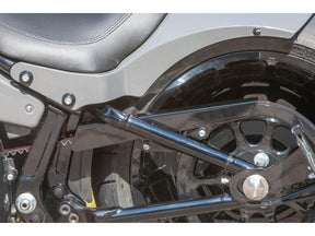 Ricks Motorcycles Smooth Belt Guard For Softail Black Gloss Ricks Motorcycles