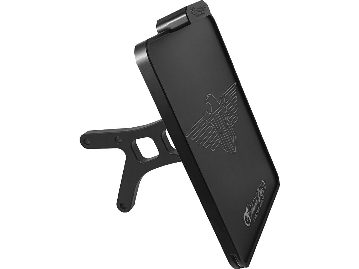 Heinz Bikes Side Mount License Plate Kit Austrian Specification 210x170mm Black Anodized Heinz Bikes