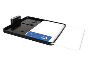 Heinz Bikes Side Mount License Plate Kit Austrian Specification 210x170mm Black Anodized Heinz Bikes