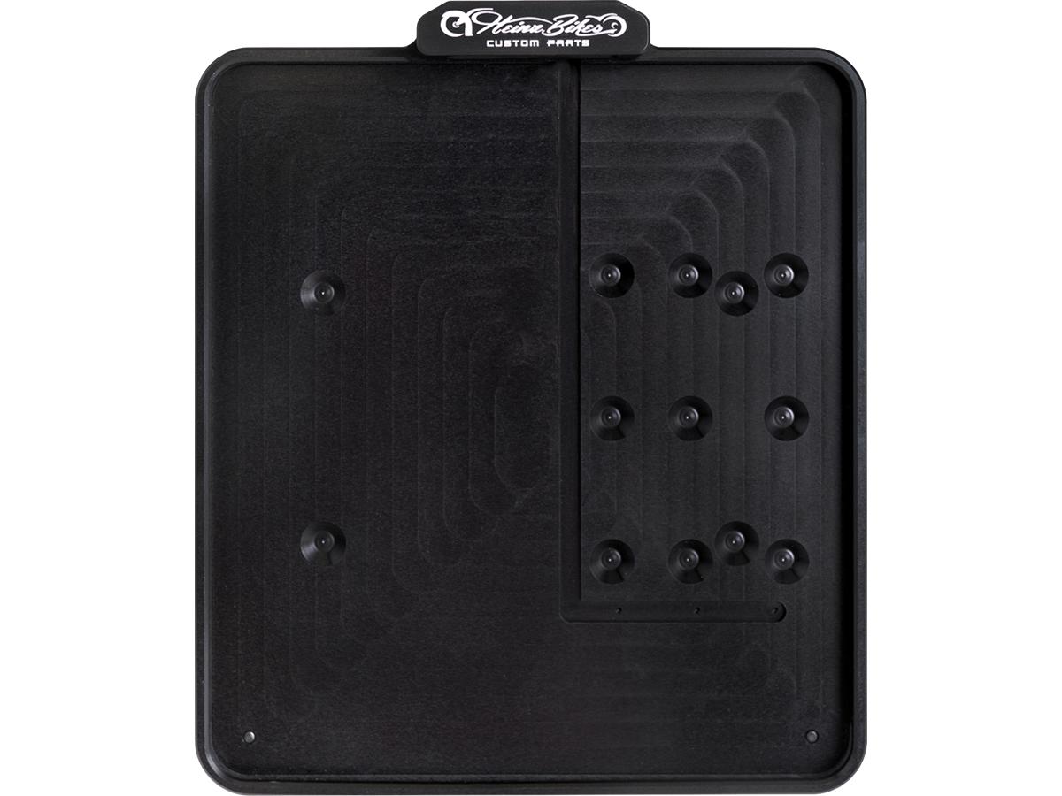 Heinz Bikes Side Mount License Plate Kit Swiss Specification 180x140mm Black Anodized Heinz Bikes