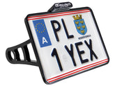 Heinz Bikes Side Mount License Plate Kit Austrian Specification 210x170mm Chrome Heinz Bikes Default Title