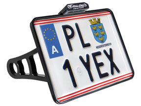 Heinz Bikes Side Mount License Plate Kit Austrian Specification 210x170mm Chrome Heinz Bikes Default Title