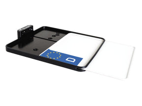 Heinz Bikes Side Mount License Plate Kit Swiss Specification 180x140mm Black Anodized Heinz Bikes