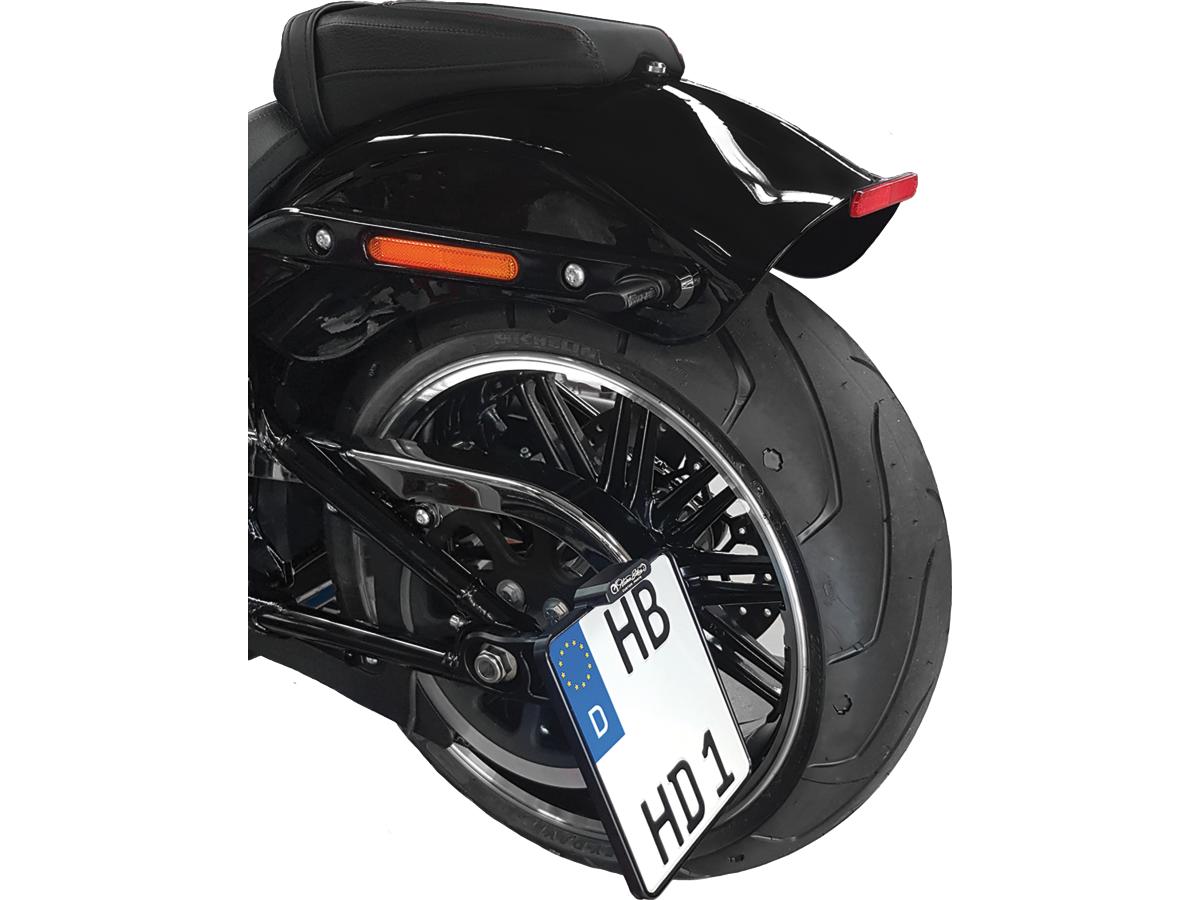 Heinz Bikes Side Mount License Plate Kit German Specification 220x200mm Black Anodized Heinz Bikes